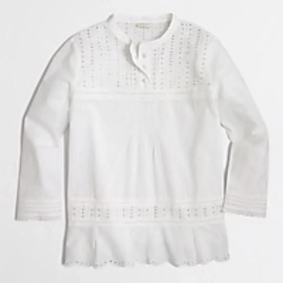 J Crew Eyelet Blouse - Picture 7 of 7